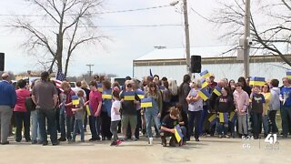 Residents of Odessa, Missouri, gather in numbers to support sister city Odessa, Ukraine