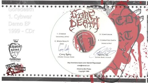 Goredeath - Untitled Promo EP - 1. Cybwar. Detroit, Michigan Christian Death Metal.