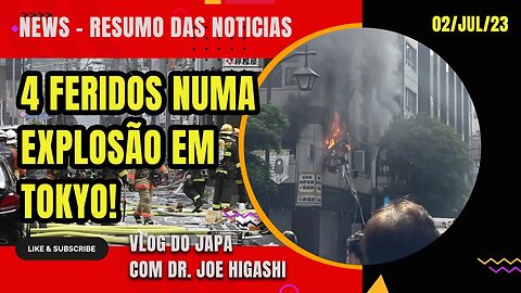 explosão em Tokyo deixa 4 feridos, China Japão e Coreia do Sul buscam acordo pra diminuir a tensão