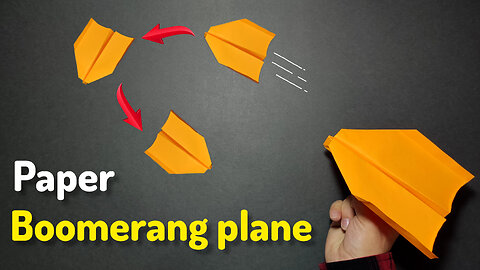 How to Make a "Paper Boomerang Plane". DIY Crafts Origami