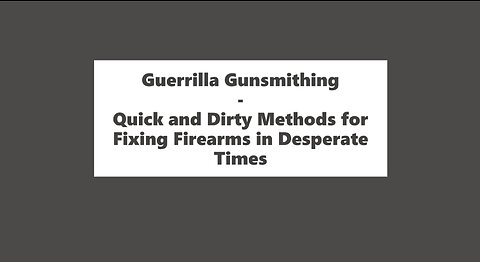 [Electronic Book] Guerrilla Gunsmithing