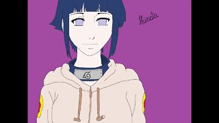 DESENHANDO A HINATA HYUGA