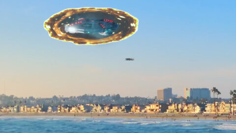 GIANT MOTHERSHIP CAUGHT ON TAPE! UFO AND PORTAL OVER THE SKY DURING THE DAY - CALIFORNIA USA 2022