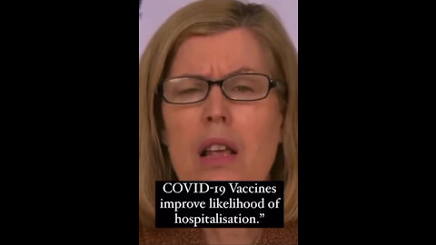 Freudian slip: "COVID vaccines improve likelihood of hospitalization"