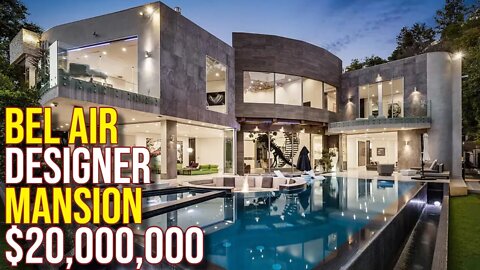 Explore a $20,000,000 Bel Air Designer Mega Mansion