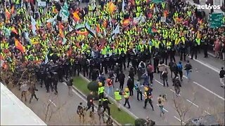 Spain farmers protest