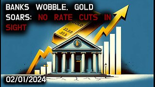 💲📉 Banks Teeter, Gold Rises: Dimming Hopes for Rate Cuts 📉💲