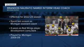 Michigan names Brandon Naurato interim hockey coach