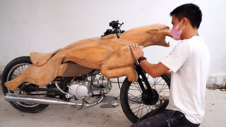Dad Builds Leopard Motorcycle For His Son