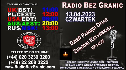 13.04.2023 - 11:00 - „Dzień Pamięci Ofiar Zbrodni Katyńskiej” - EP14/23