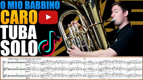 "O Mio Babbino Caro" by G.Puccini. Tuba Solo - Brian Kelley. Play Along!