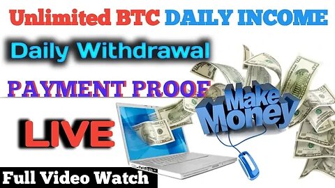 unlimited BTC daily income | daily withdrawal | payment proof live | btc airdrop | new earning app