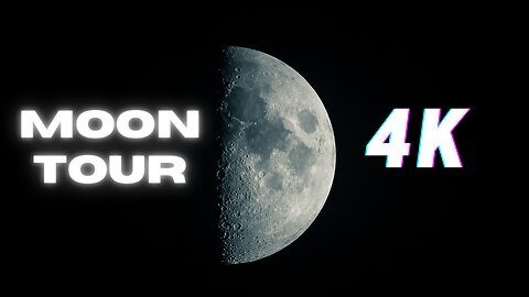 Amazing Tour of the Moon in 4K