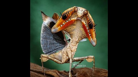 There are about 1,800 species of praying mantids around the world.