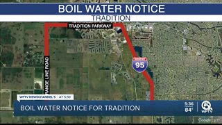 Boil water advisory issued for Tradition area of Port St. Lucie