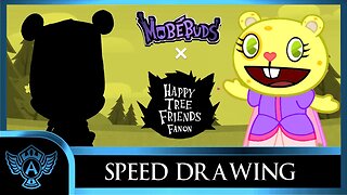 Speed Drawing: Happy Tree Friends Fanon - Ruffly | Mobebuds Style