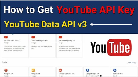 How to Get YouTube API Key 2023 | YouTube Data API v3