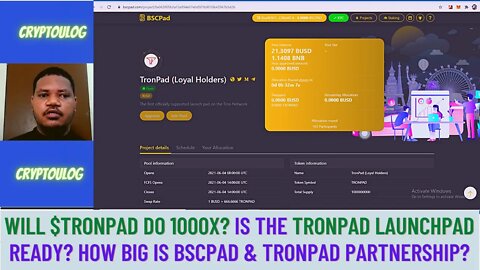Will $TRONPAD Do 1000X? Is The Tronpad Launchpad Ready? How Big Is Bscpad & Tronpad Partnership?