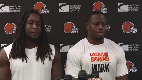Browns RBs Nick Chubb, Kareem Hunt excited to share backfield; team in awe of dynamic duo