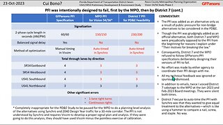 Cui Bono? Part 8 Florida DOT D7 and Pasco County unlawful misconduct and malfeasance