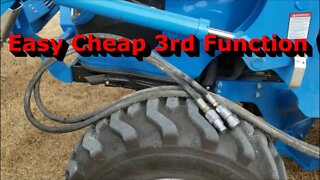 Cheap Loader 3rd Function using Rear Remotes