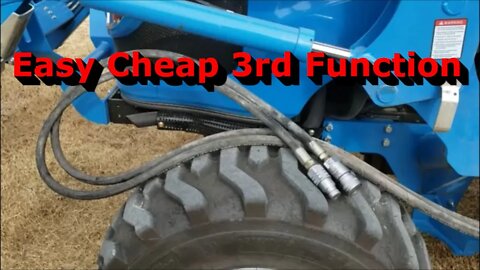 Cheap Loader 3rd Function using Rear Remotes