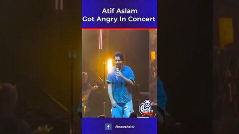 Atif Aslam Got Angry In Concert | Encourages Donations Over Money Throwing | 9 News HD #9news