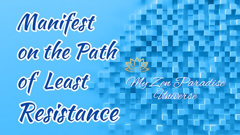 MANIFEST ON THE PATH OF LEAST RESISTANCE