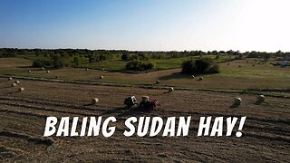 Baling Sorghum Sudan Hay!