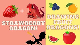 DRAWING A STRAWBERRY DRAGON! - Adventure Through Art