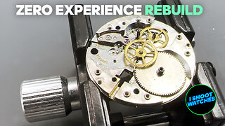 My First Watch Restoration Video, Tiny IWC Cal 44 Restored With No Prior Experience!