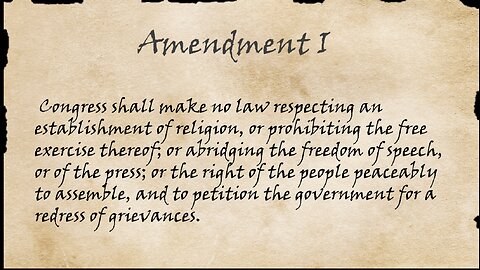 Constitution Wednesday: 1st amendment