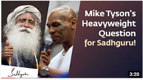 @Mike Tyson Hits Sadhguru With a Heavyweight Question! #RideWithSadhguru #MikeTyson