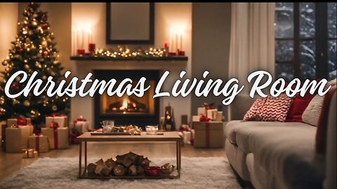 Christmas Living Room | Cosy festive holiday vibes