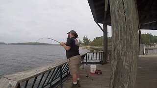 I hooked a monster bass fishing on Toledo bend