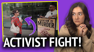 Activist Assaults Pro-Lifer & IMMEDIATELY Regrets It