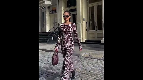 Autumn Elegant Zebra Print Maxi Dress For Women Sexy See Through Long Sleeve Body Club Party#shorts