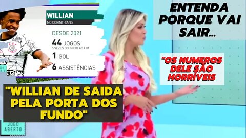 CORINTHIANS - Renata Fan analisa o que deu errado com Willian no Timão | Jogo Aberto