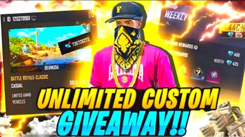 Free Fire Live Custom Room Give Way - Rock Munna Gaming