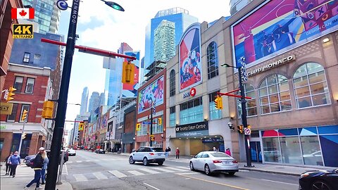 CANADA Travel - Toronto Downtown Walk Yonge Street