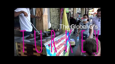 TURKEY Hilarious Turkish Street Ice cream show Dondurma (Alanya)