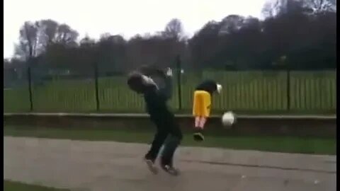 Footballer Takes A Shot That Backfires