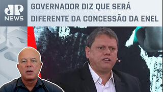 Tarcísio volta a defender a privatização da Sabesp; Roberto Motta comenta