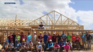 Habitat Blitz Build building duplex in Evans