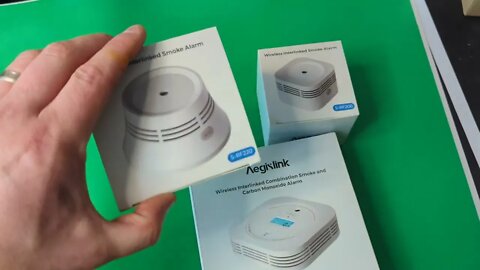 AEGISLINK Wireless Interconnected Smoke Detector, Battery-Powered Smoke Alarm with Transmission