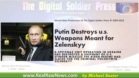 Putin Destroys Weapons Meant for Zelenskyy