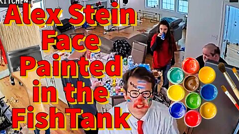 Alex Stein Face Painted in the FishTank