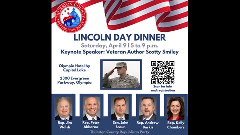 Thurston County Republican Party Lincoln Day Dinner April 9th, 2022