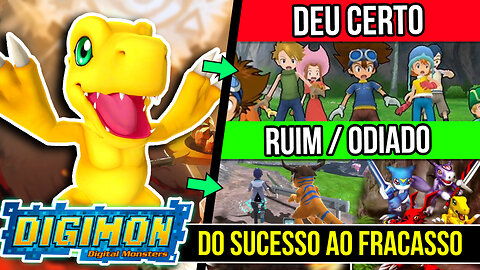 Sucesso e Fracasso do DIGIMON nos jogos | Evolução Digimon