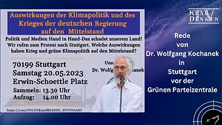 Rede von Wolfgang Kochanek in Stuttgart am 20.05.2023
